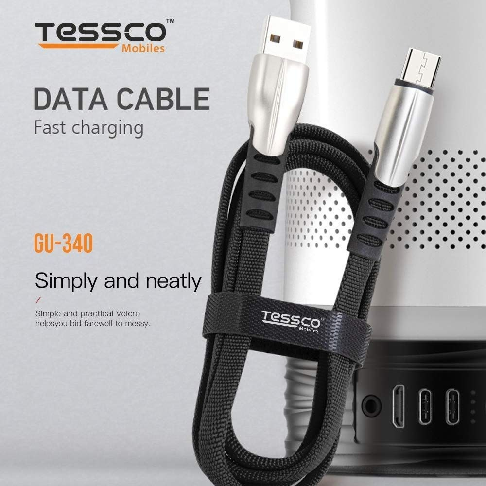 3idea (Tessco GU-340) 1M Micro USB Cable Nylon Braided Sync and Fast Charger Charging Cable